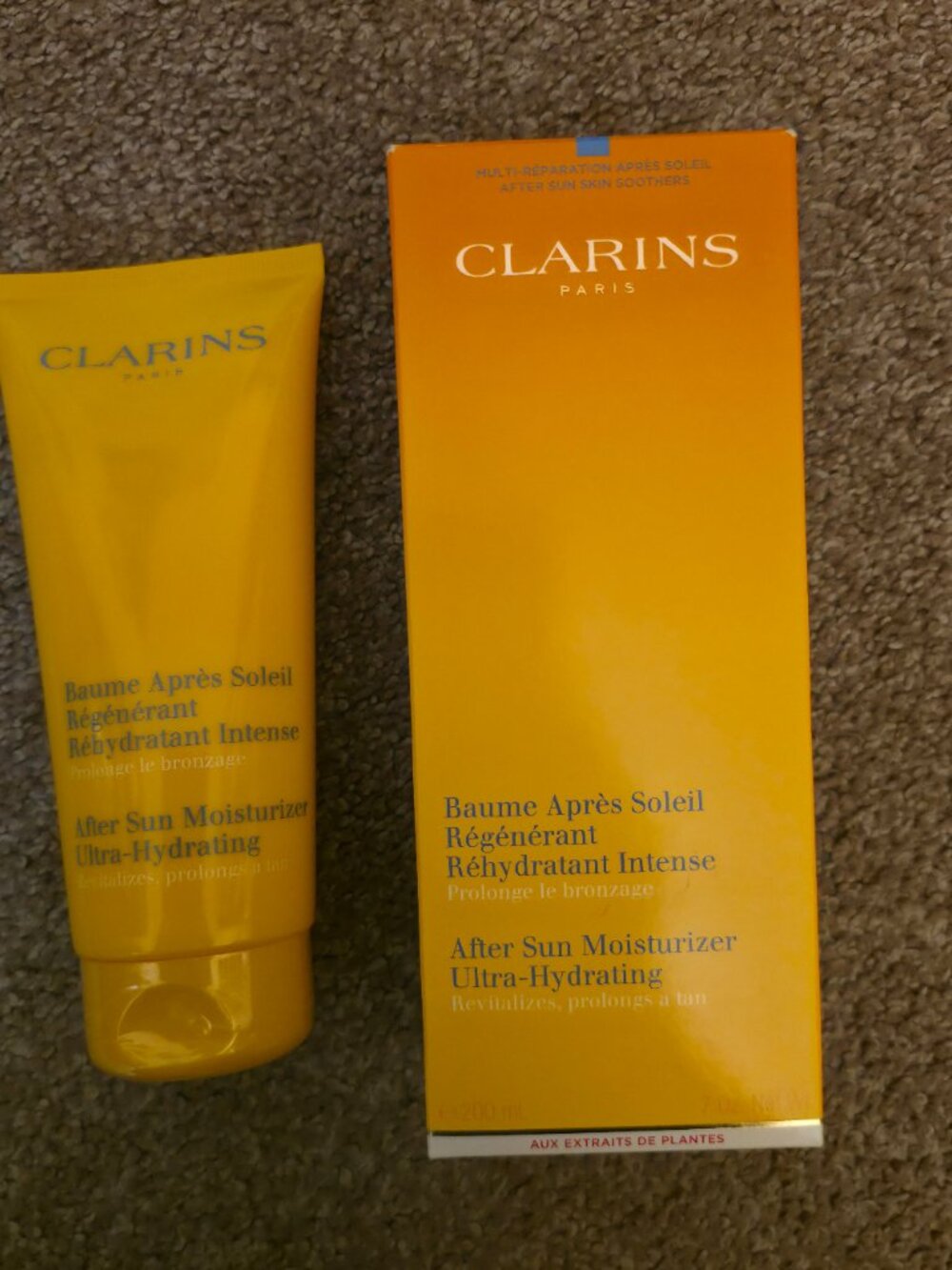 New Clarins After Sun Moisturizer Ultra-Hydrating, 7 oz 200ml